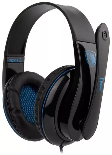 Sades Tpower Over Ear Gaming Headset με σύνδεση 3.5mm Μπλε