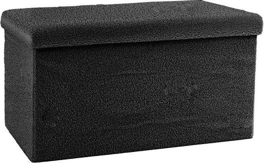 Σκαμπό Ταμπουρέ Pakoworld Επενδυμένο με Ύφασμα Forward 76x38x37cm Ανθρακί 