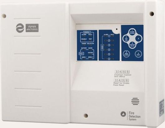 Πίνακας Πυρανίχνευσης Olympia Electronics Αυτόνομος με Aux Relay 6 Ζωνών 921163600