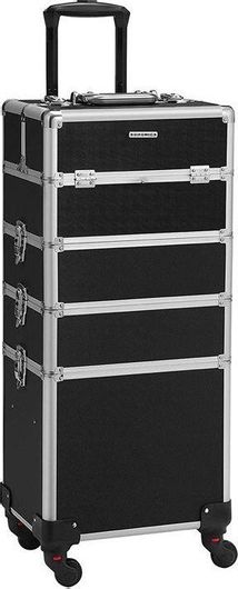 Βαλιτσάκι Αισθητικής Songmics Τροχήλατο 82.5x35x25cm Μαύρο