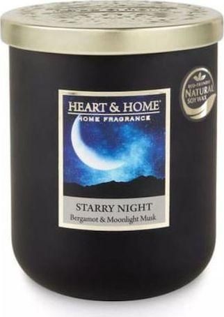 Αρωματικό Κερί Heart & Home σε Βάζο 320gr Έναστρη Νύχτα 