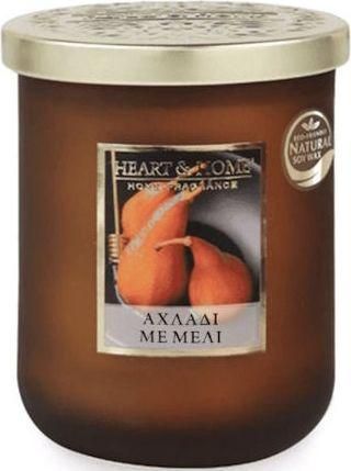 Αρωματικό Κερί Heart & Home σε Βάζο 320gr Αχλάδι με Μέλι