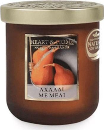 Αρωματικό Κερί Heart & Home σε Βάζο 110gr Αχλάδι με Μέλι