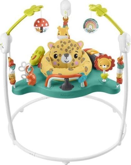 Baby Jumper Fisher Price Jumperoo Leopard με Μουσική για 6+ Μηνών