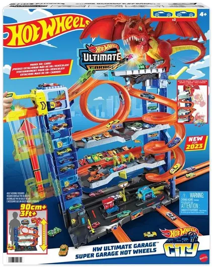 Πίστα Mattel Hot Wheels με Γκαράζ & Δράκο για 4+ Ετών