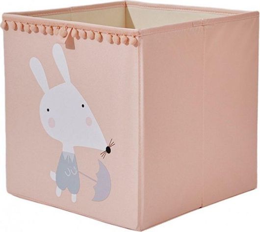 Παιδικά Κουτιά Αποθήκευσης Ecarla Boho Pink Mouse 33x33x33cm Ροζ
