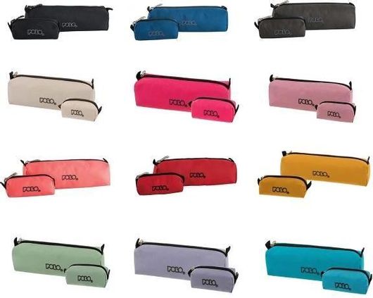 Κασετίνα Βαρελάκι με 1 Θήκη Polo Wallet Επιλογή Τυχαίου Χρώματος