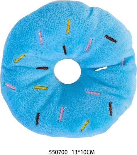 Παιχνίδι Σκύλου 550700 Ντόνατ Υφασμάτινο 13x10cm Γαλάζιο