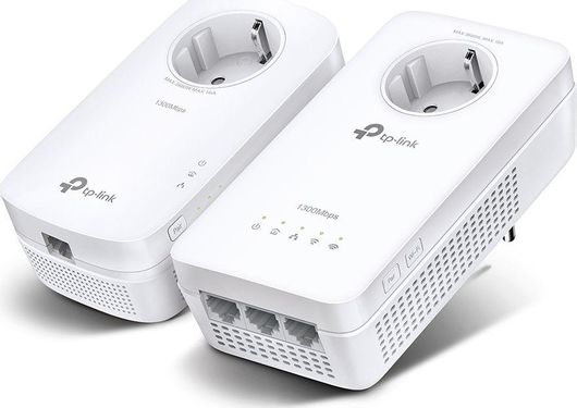Powerline TP-LINK TL-WPA8631P KIT v3 Διπλό για Ασύρματη Σύνδεση Wi‑Fi 5 με Passthrough Πρίζα και 3 Θύρες Gigabit Ethernet