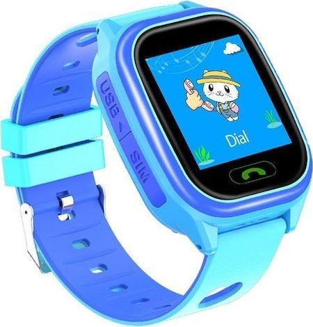 Smartwatch Y85 for Kids 1.44'' GPS Silicone Strap Blue