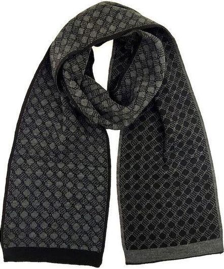 Ανδρικό Κασκόλ 0023-02  167x21cm Μαύρο