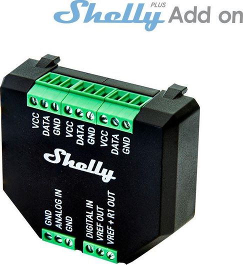 Ενδιάμεσος Διακόπτης Shelly σε Μαύρο Χρώμα