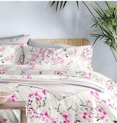 Μαξιλαροθήκες Cokitex 1321008707 Σετ 2τμχ από Βαμβάκι & Πολυεστέρα 70x50cm Sakura Λιλά