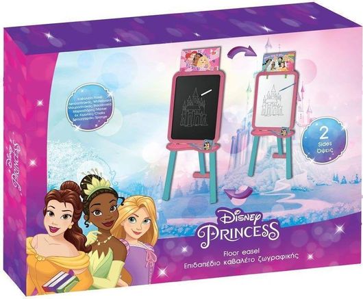 Παιδικός Πίνακας Διακάκης Princess Επιδαπέδιος Διπλής Όψης για 3+ Ετών