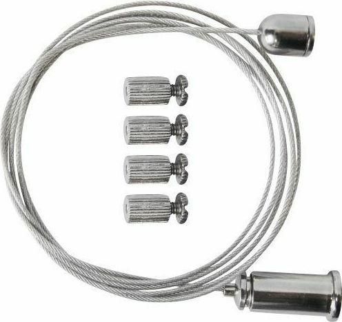 Ανάρτηση Spot Light 5932 για Κρέμασμα Φωτιστικών Ασημί 