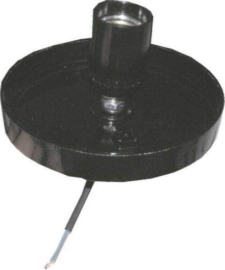 Ροζέτα Elvhx Φωτιστικού 7120 Οροφής Αλουμινίου Μαύρο 