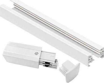 Ράγα Fos me 05-00301-1 Φωτιστικών για Σποτ Λευκό 