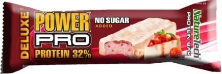 Μπάρα NatureTech Power Pro Deluxe με 32% Πρωτεΐνη & Γεύση Strawberry Cheesecake 80gr