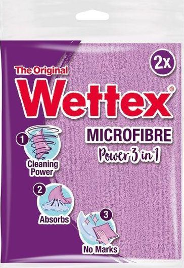 Απορροφητικές Πετσέτες WETTEX Microfibre Soft 3 in 1 με Μικροϊνες 2τμχ