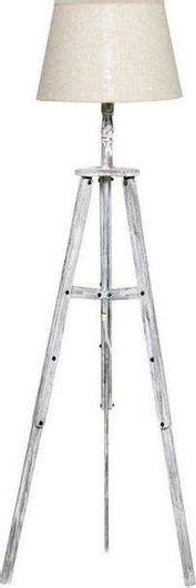 Φωτιστικό Δαπέδου Inart Vintage Υ150xΜ40cm με Ντουί για Λαμπτήρα E27 Λευκό 