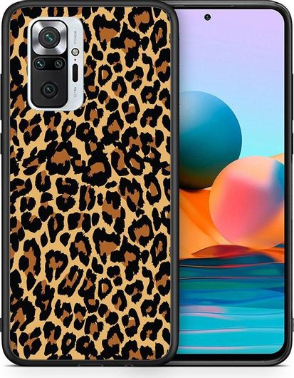 Θήκη Κινητού Back Cover για Xiaomi Redmi Note 10 Pro / 10 Pro Max - Black TPU - Animal Leopard