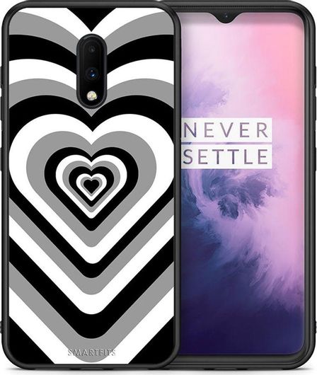 Θήκη Κινητού Back Cover για OnePlus 7 - Black TPU - Black Hearts