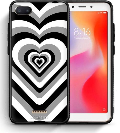 Θήκη Κινητού Back Cover για Xiaomi Redmi 6A - Black TPU - Black Hearts