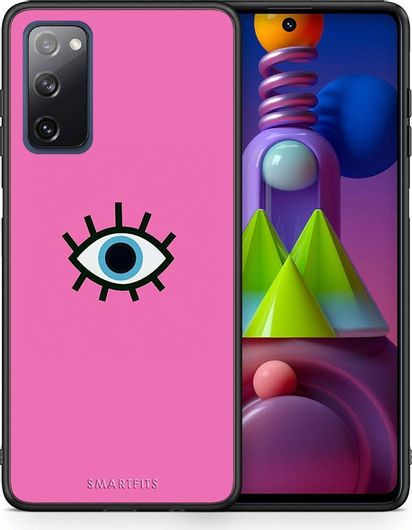 Θήκη Κινητού Back Cover για Samsung Galaxy M51 - Black TPU - Blue Eye Pink