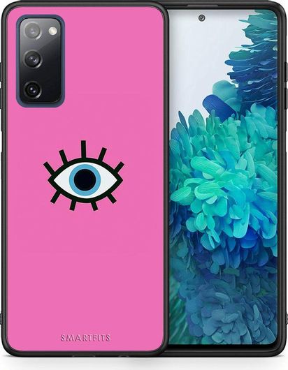 Θήκη Κινητού Back Cover για Samsung Galaxy S20 FE - Black TPU - Blue Eye Pink