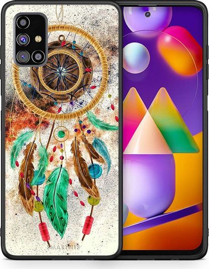 Θήκη Κινητού Back Cover για Samsung Galaxy M31s - Black TPU - Boho DreamCatcher