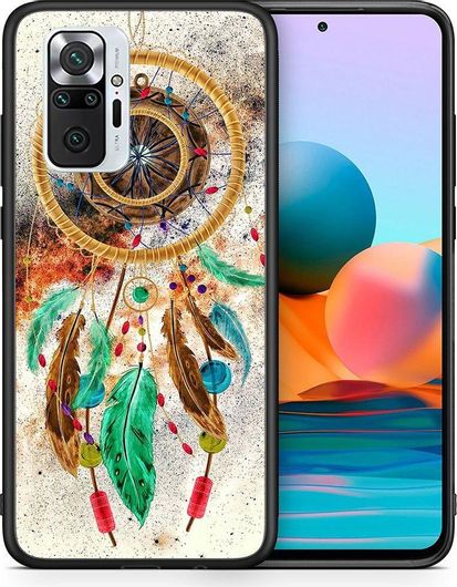Θήκη Κινητού Back Cover για Xiaomi Redmi Note 10 Pro / 10 Pro Max - Black TPU - Boho DreamCatcher