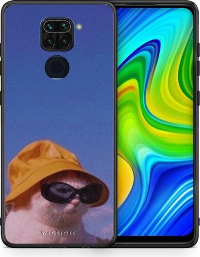 Θήκη Κινητού Back Cover για Xiaomi Redmi Note 9 - Black TPU - Cat Diva