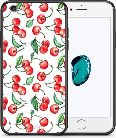 Θήκη Κινητού Back Cover για Apple iPhone 6 Plus / 6s Plus - Black TPU - Cherry Summer