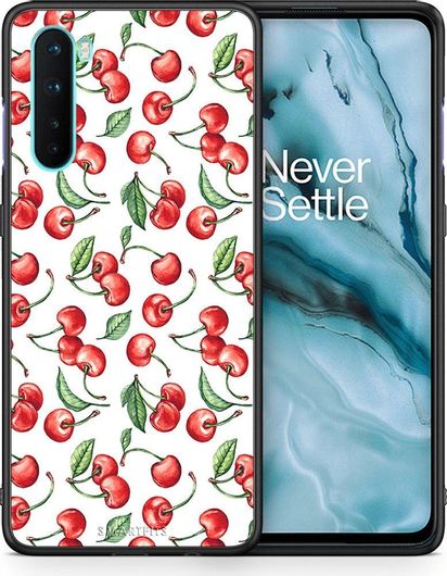 Θήκη Κινητού Back Cover για OnePlus Nord - Black TPU - Cherry Summer