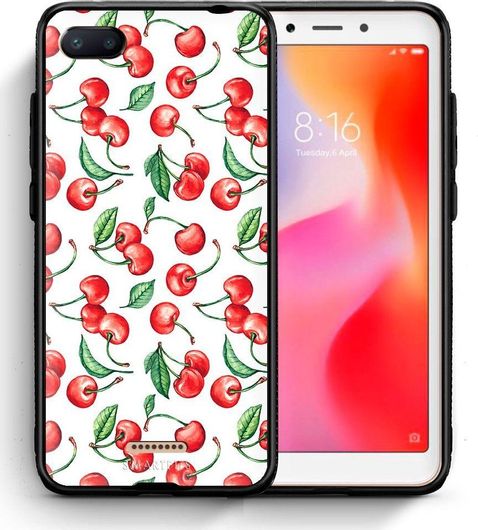 Θήκη Κινητού Back Cover για Xiaomi Redmi 6A - Black TPU - Cherry Summer