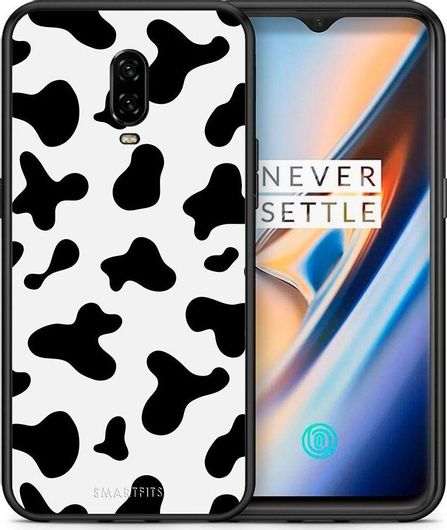 Θήκη Κινητού Back Cover για OnePlus 6T - Black TPU - Cow Print