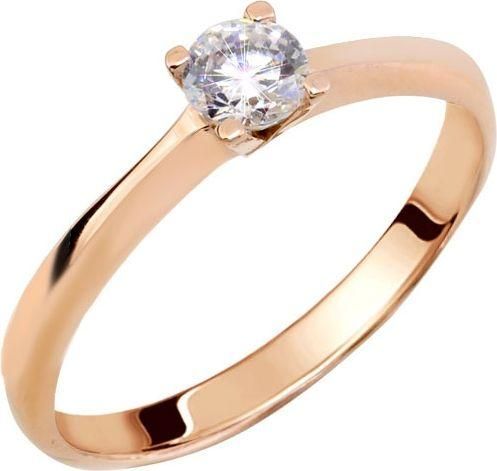 Μονόπετρο Xrisokosmima DMN429A από Χρυσό 14Κ με Ζιργκόν Νο54