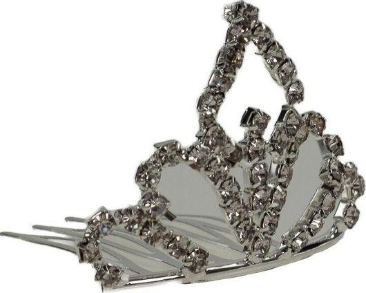 Νυφικό Χτενάκι Μαλλιών FantazyStores 78560-6 με Strass Ασημί