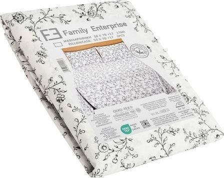Μαξιλαροθήκη Family Enterprise 100% Βαμβακερό 50x70+17cm Λευκό