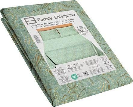 Σετ Μαξιλαροθήκες Family Enterprise 50x70+17cm 100% Βαμβακερές Σετ 2τμχ Πράσινο