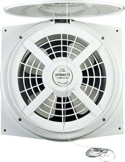 Εξαεριστήρας Aliberti B-550 Επιτοίχιος 214mm Λευκό