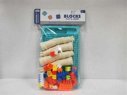 Τουβλάκια με Πάγκο Κατασκευών DIY Play & Learn Σετ 50τμχ για 3+ Ετων