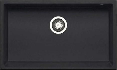 Νεροχύτης Pyramis Tetragon 1B Υποκαθήμενος από Συνθετικό Γρανίτη 70x40cm Carbon