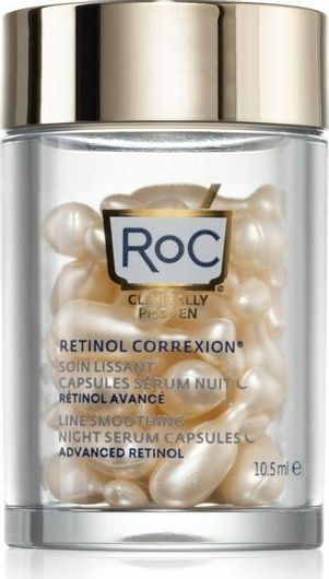 Serum Προσώπου Roc Retinol Correxion Line Smoothing Advanced Retinol Night Serum Capsules Αντιγηραντικό με Ρετινόλη 30x10.5ml
