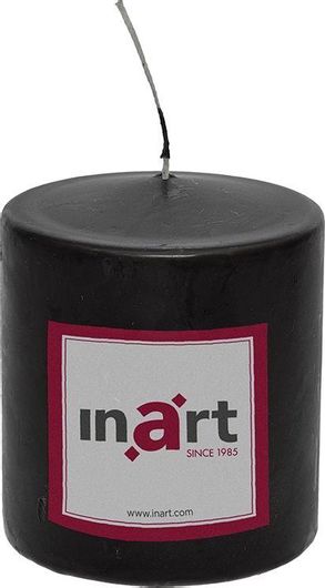 Κερί Inart Αρωματικό 9x10cm Μαύρο
