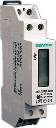 Μετρητής Παλμών Ηλεκτρολογικού Πίνακα Geyer Ψηφιακός Μονοφασικός 32A ER001E