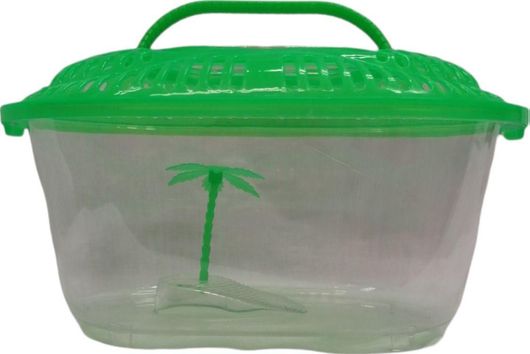 Ενυδρείο Χελώνας Πλαστικό με καπάκι 24×12×12cm Πράσινο