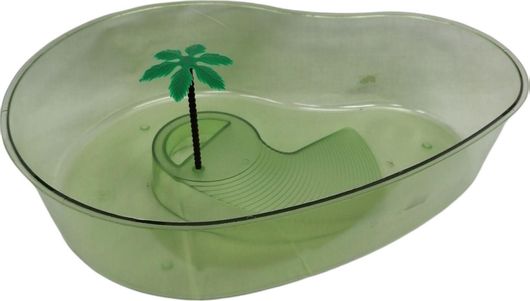 Ενυδρείο Χελώνας Πλαστικό XL 42×20-29×10cm Πράσινο