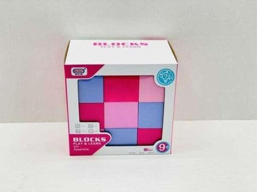 Τουβλάκια Σετ Κατασκευών DIY Play & Learn 9τμχ για 3+ Ετών