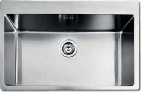 Νεροχύτης Κουζίνας Fortinox Squadro 29075 Ένθετος Inox Σατινέ 76x50.5cm Ασημί